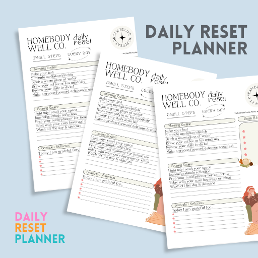 10 Minute Daily Reset Planner Template