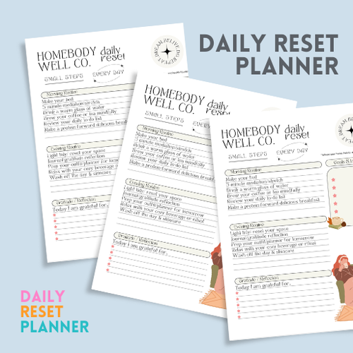 10 Minute Daily Reset Planner Template